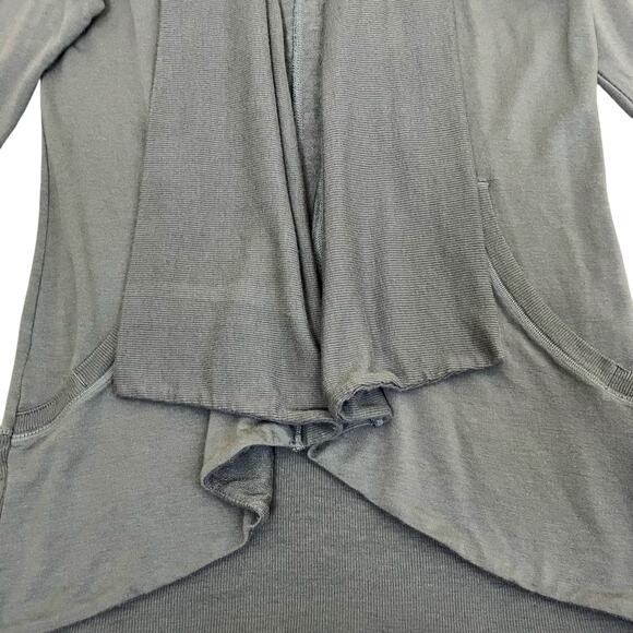 Athleta Sz XS Petite Pranayama Restore Wrap in Grey Buttery Soft Cardigan Yoga - Picture 12 of 16